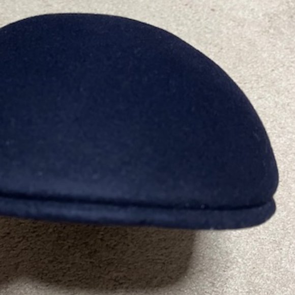 VTG Kangol Carimac Black Wool Newsboy Hat Cap Made in England Lg - Picture 7 of 12